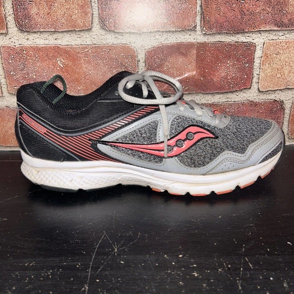 Saucony Womens Grid Cohesion 10 S15333-14 Gray/Pink Running Sneakers Size 10 - Picture 9 of 12